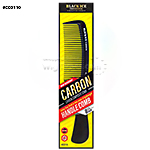 Blackice Professional #CCO110 Carbon Handle Fine Tooth Comb 8.5"