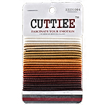 Cuttiee #1004 2mm Elastic Band Brown 24pcs