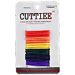 Cuttiee #1033 1.5mm Small Elastic Band Rainbow 30pcs