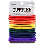 Cuttiee #1043 6mm Elastic Band Rainbow 12pcs