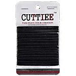 Cuttiee #1001 2mm Elastic Band Black 24pcs
