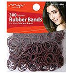 Magic Collection #2751BRO Rubber Band 300pc Brown