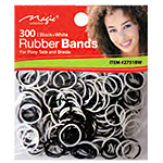 Magic Collection #2751BW Rubber Band 300pc Black & White