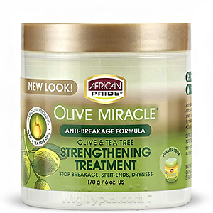 African Pride Olive Miracle Anti-Breakage Formula Strengthening Treatment 6oz