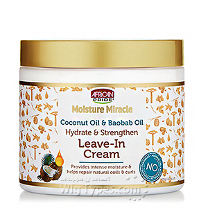 African Pride Moisture Miracle Hydrate & Strengthen Leave-In Cream 15oz