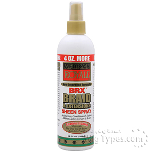 African Royale BRX Braid & Extensions Sheen Spray 12oz