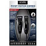Andis Pivot Motor Combo Adjustable Blade Clipper & Trimmer #24075