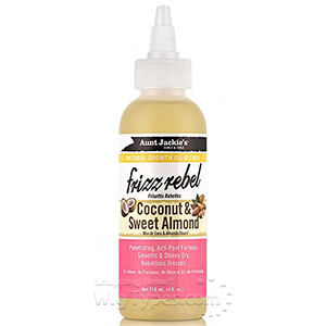 Aunt Jackie's Curls & Coils Natural Growth Oil Blends Frizz Rebel Coconut & Sweet Almond 4oz