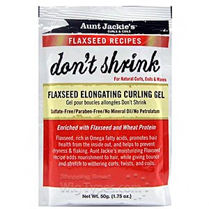Aunt Jackie's Curls & Coils Flaxseed Recipes Don’t Shrink Flaxseed Elongating Curling Gel 1.75oz