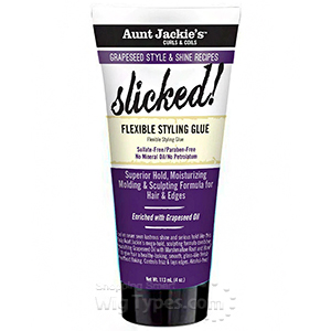 Aunt Jackie's Curls & Coils Grapeseed Style Slicked Flexible Styling Glue 4oz
