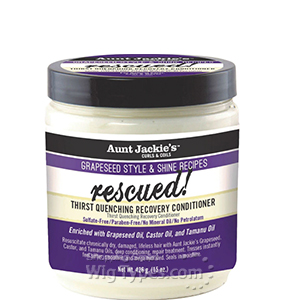 Aunt Jackie's Curls & Coils Grapeseed Style Rescued Thirst Quenching Recovery Conditioner 15oz