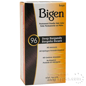 Bigen Powder Hair Color 96 Deep Brugundy