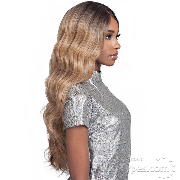 bobbi boss human hair blend 13x7 lace frontal wig