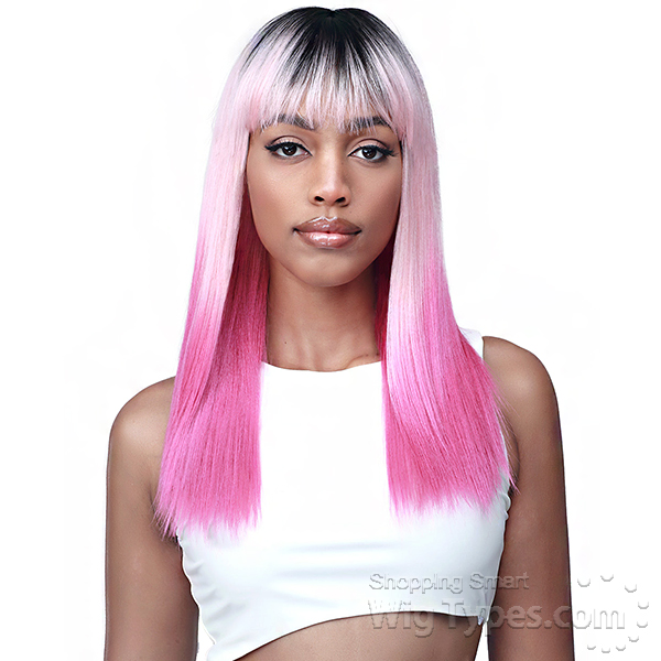 pink synthetic hair