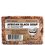 By Natures African Black Soap with Coconut Oil 3.5oz