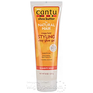 Cantu Shea Butter for Natural Hair Mega Hold Styling Stay Glue Gel 8oz