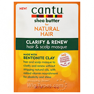 Cantu Shea Butter for Natural Hair Clarify & Renew Hair & Scalp Masque 1.5oz
