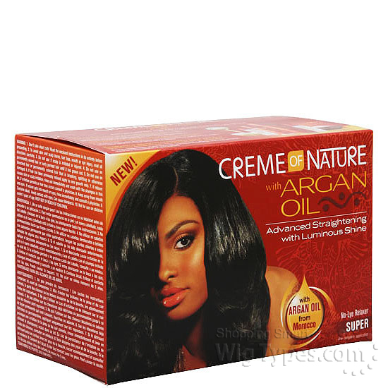 2 packs Creme of Nature with Argan Oil Straightening Hair No-Lye Relaxer Super 