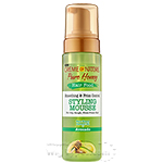 Creme of Nature Pure Honey Hair Food Smoothing & Frizz Control Avocado Styling Mousse 7oz