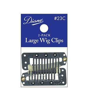 Diane #SE23C Large Wig Clips Black 2-Pack