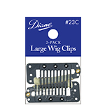 Diane #SE23C Large Wig Clips Black 2-Pack