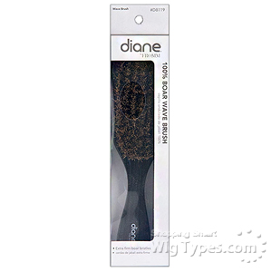 Diane #8119 100% Boar 7 Row Wave Brush 9