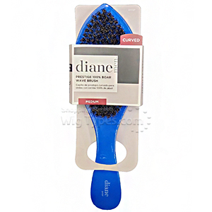 Diane #D1727 Prestige 100% Boar Wave Brush Medium Curved - Blue