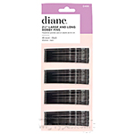 Diane #D495 2 1/2" Large and Long Bobby Pins - 40Ct Black