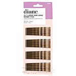 Diane #D496 2 1/2" Large and Long Bobby Pins - 40Ct Bronze