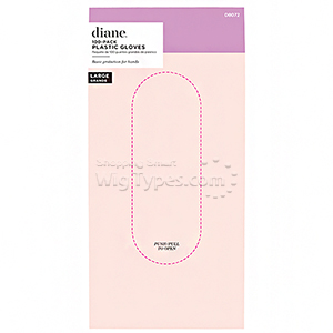 Diane #D8072 Plastic Gloves - 100 Pack Large