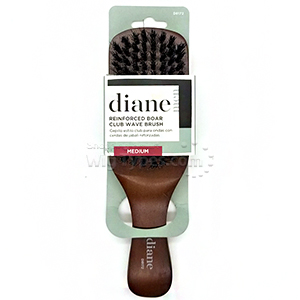 Diane #D8172 Reinforced Boar Club Wave Brush Medium