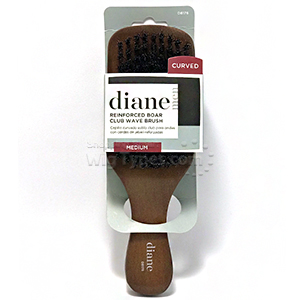 Diane #D8176 Reinforced Boar Club Wave Brush Medium Curved