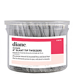 Diane #D906 72-Pack 4" Slant Tip Tweezers