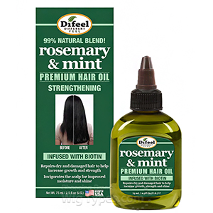 Difeel Rosemary & Mint Strengthening Premium Hair Oil with Biotin 2.5oz
