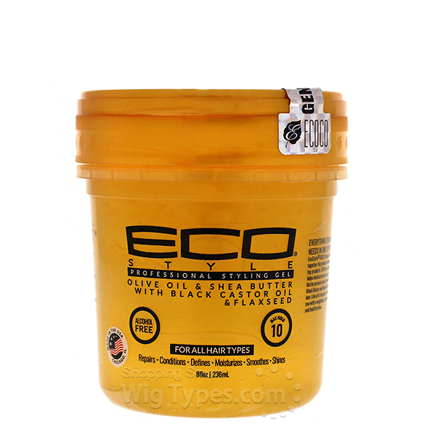 Eco Style Gold Styling Gel with Olive Oil & Shea Butter / Black Castor
