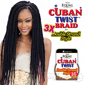 Freetress Equal Synthetic Braid - 3X CUBAN TWIST BRAID 16