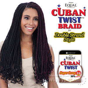 Freetress Equal Synthetic Braid - Cuban Twist Braid 24