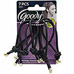 Goody #07541 Finishing Touch Elastics Black/Gold 7pcs