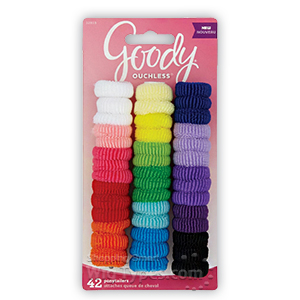 Goody #32819 Ouchless Small Multi Color Ponytailer 42pcs