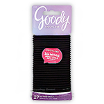 Goody #43629 Ouchless Hair Braided Elastic Thick Black 27 Count