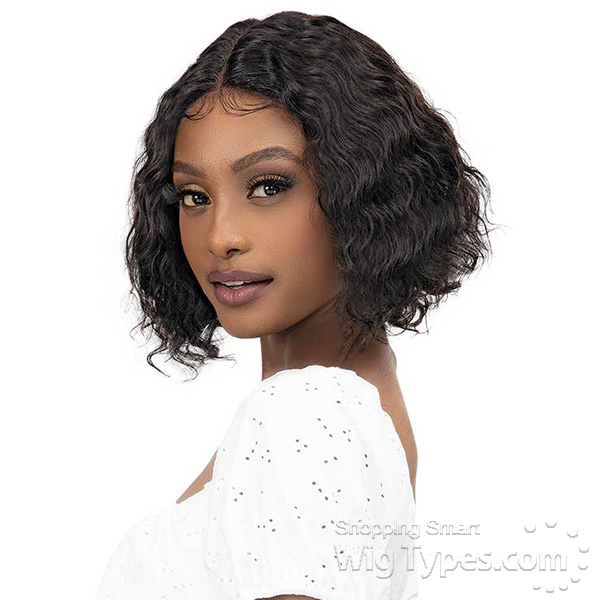 Janet Collection 100% Natural Virgin Remy Human Hair Deep Part Lace Wig ...