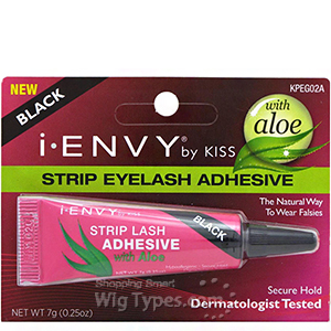 Kiss I-Envy KPEG02A Strip Lash Adhesive with Aloe - Black 0.25oz