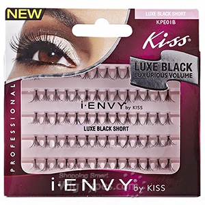 Kiss I-Envy KPE01B Individual Lashes - Luxe Black Short 70 lashes