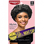 Red by Kiss HDNP01 Satin Day & Night Cap - One Size Black