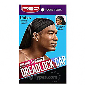 Red by Kiss HDR01 Jumbo Spandex DreadLock Cap - Fits for Long Hair Black