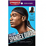 Red by Kiss HDU01 Deluxe Spandex Durag - One Size Black