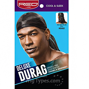 Red by Kiss HDU02 Deluxe Durag - One Size Black