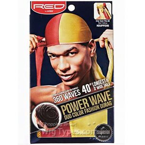 Red by Kiss HDUPPDXX Power Wave Duo Color Fashion Durag