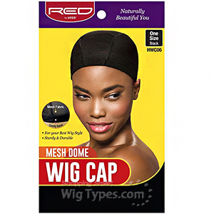 Red by Kiss HWC06 Mesh Dome Wig Cap - One Size Black