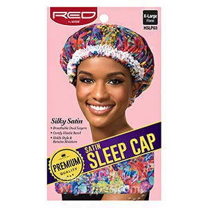 Red by Kiss Satin Sleep Cap X-Large HSLPXX